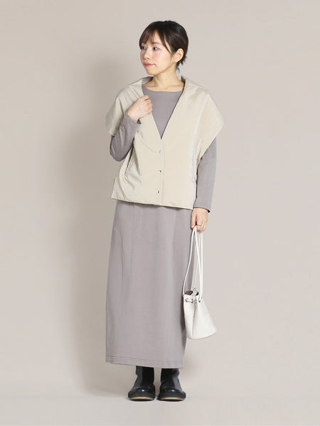 極美品　キモノバイナデシコ フーディワンピース ホワイト グレー フーディーワンピース グレー | 着物コーディネート小物