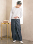 デニムワイドパンツ