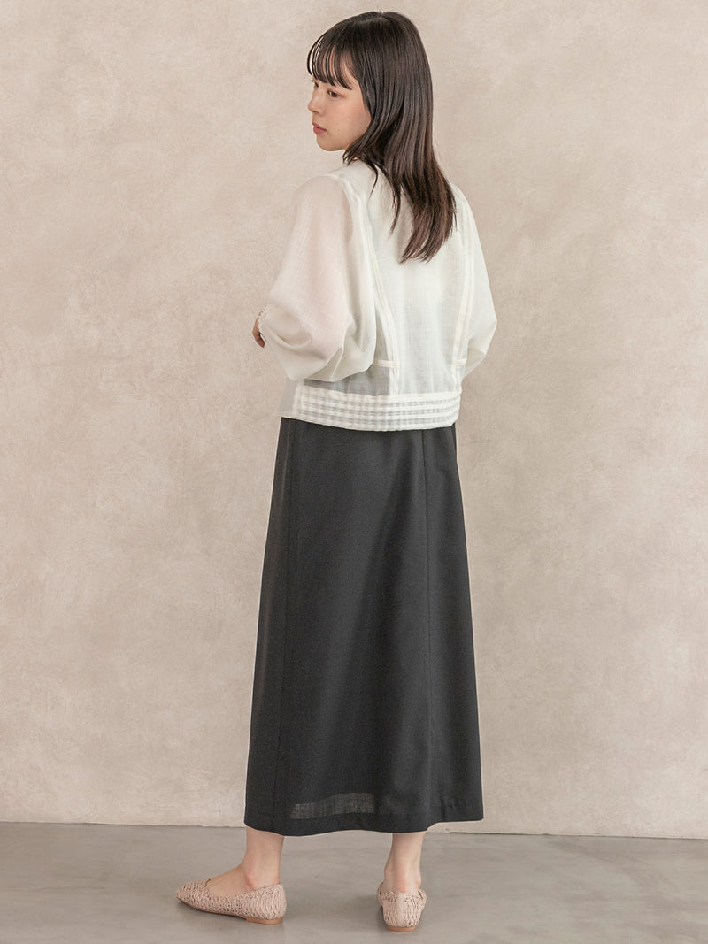 eunoia シアーブルゾン eunoia | シアー オーバーサイズシャツ WOMEN