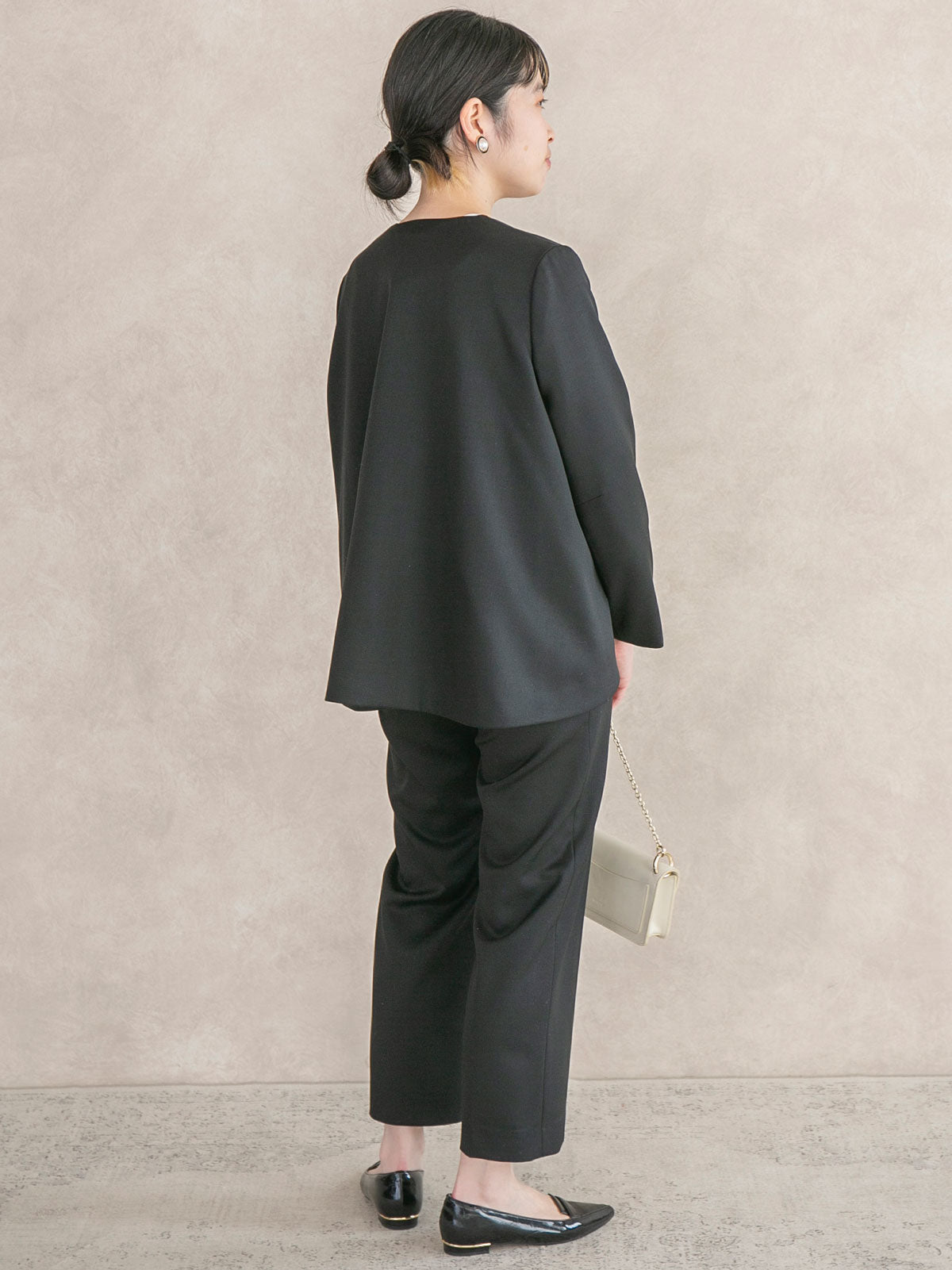 ウールフレアジャケットセットアップ｜低身長さん・小柄女性向け