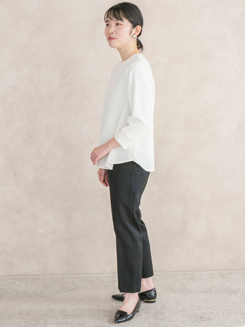 ウールテーパードパンツ｜低身長さん・小柄女性向け・コーディネート