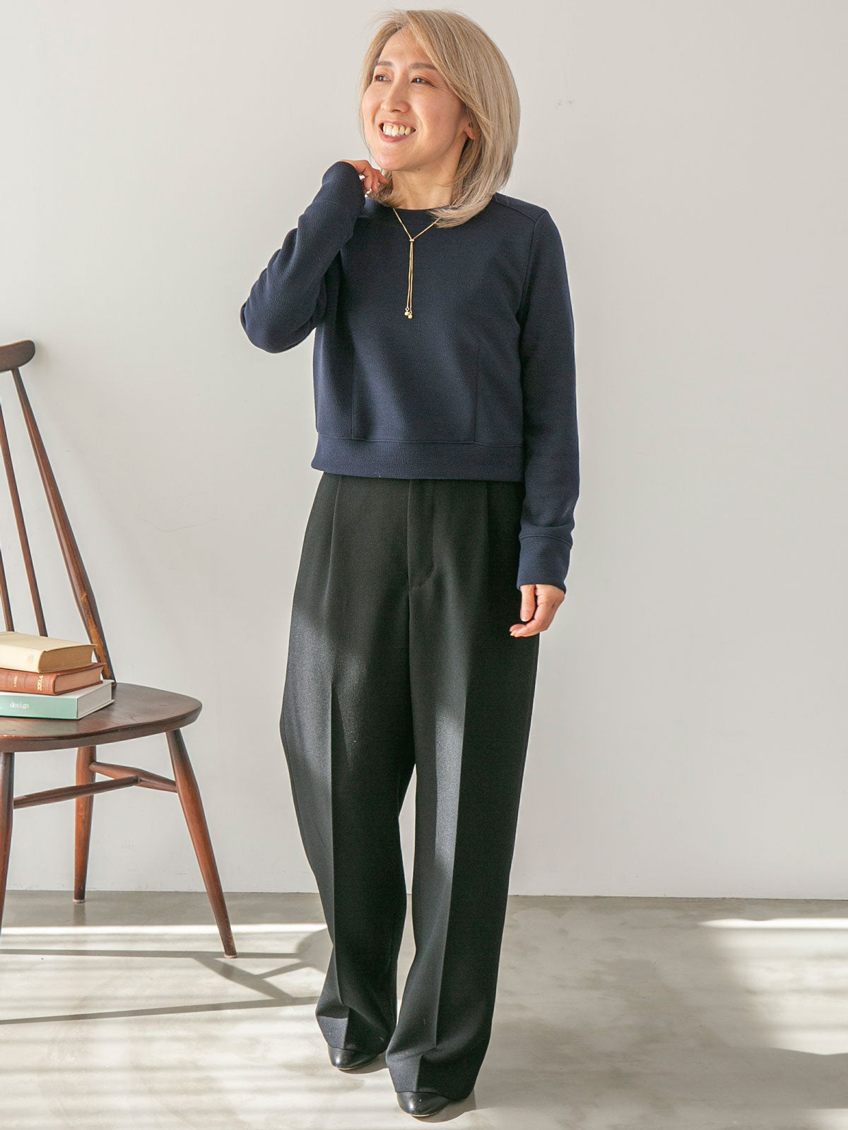 パンツ Tatsuuuki 30％off】トリクスラブワイドパンツ・ブラック(S) – Cobitto