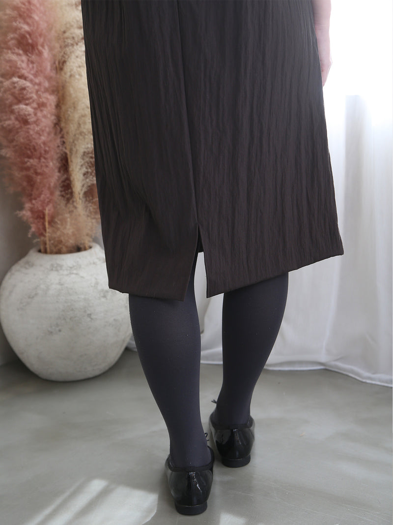 【11月PICKUP】ウールナイロンタイプライターバレルワンピース