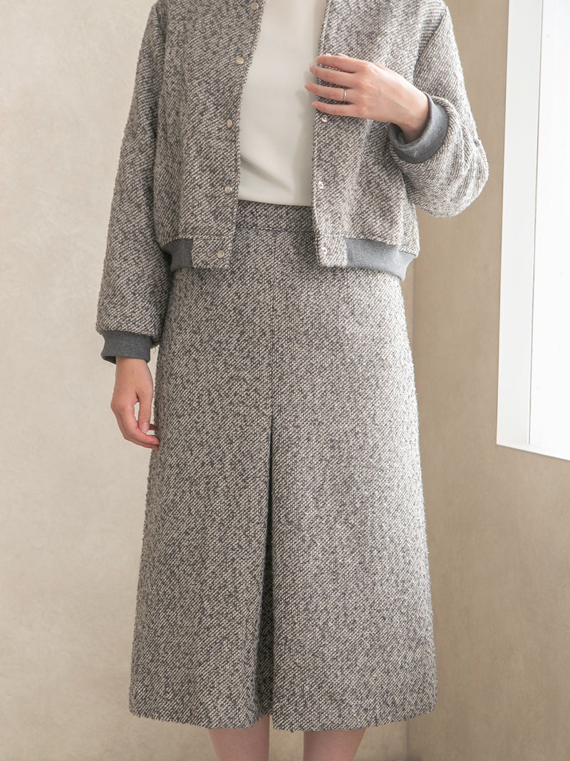 ウールライクカルゼワンプリーツスカート