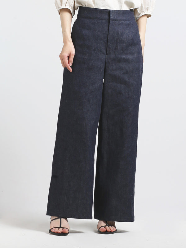 デニムワイドパンツ