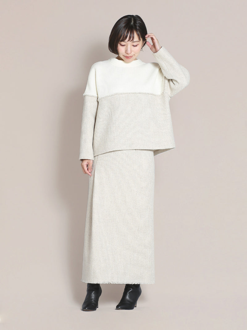 バイカラーオーバートップス