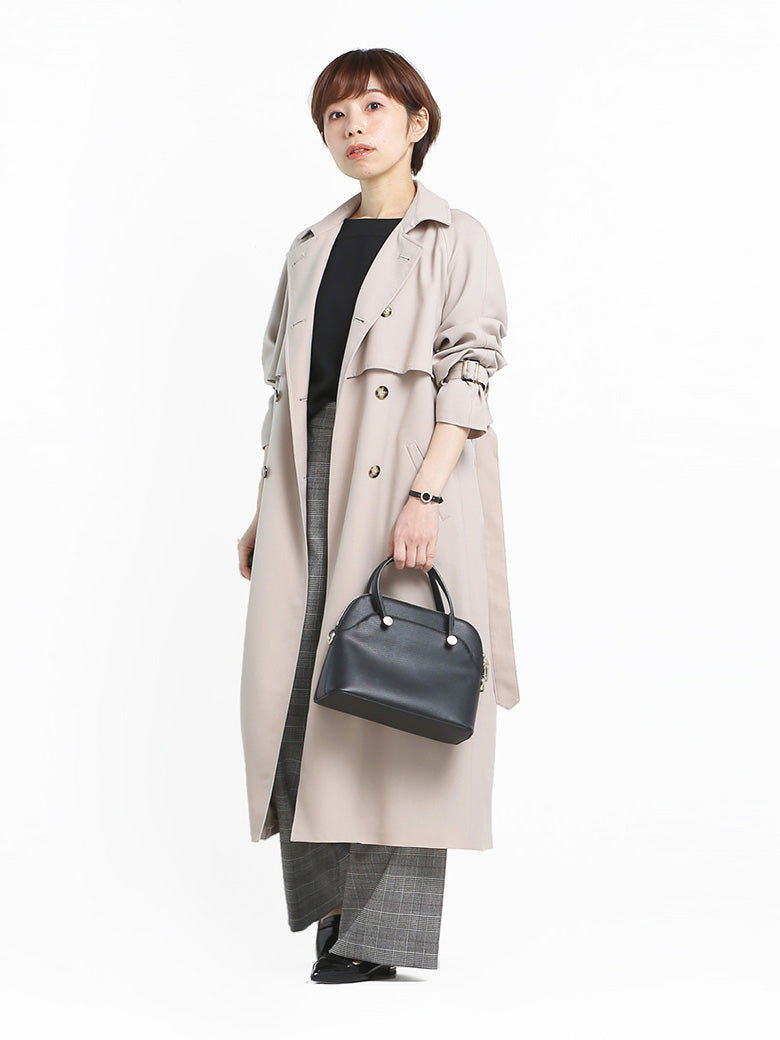 ストレッチツイルダブル釦トレンチコート