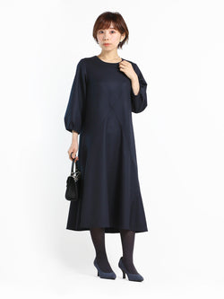 ウールフラノクロス切替ワンピース – Cobitto