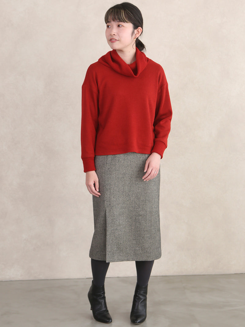 【サンプル便】ツイードヘリンボンタイトスカート