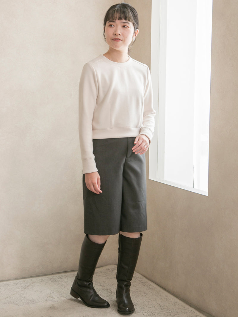 梳毛ライクハーフパンツ