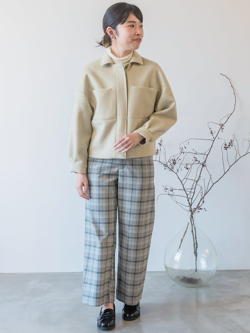 【コート先行受注：サンプル便】SUPER140'Sウールショートコート