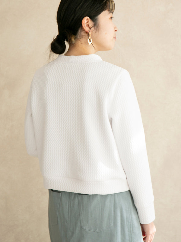 【12月新作】キルティングトップス/ホワイト