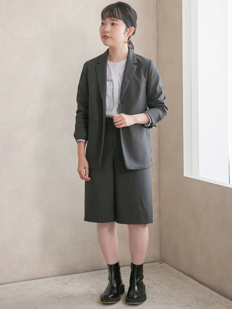 梳毛ライクハーフパンツ