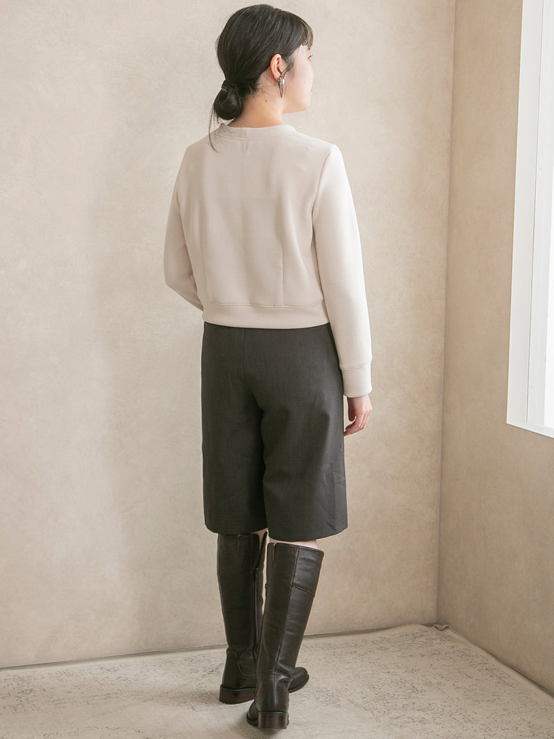 梳毛ライクハーフパンツ