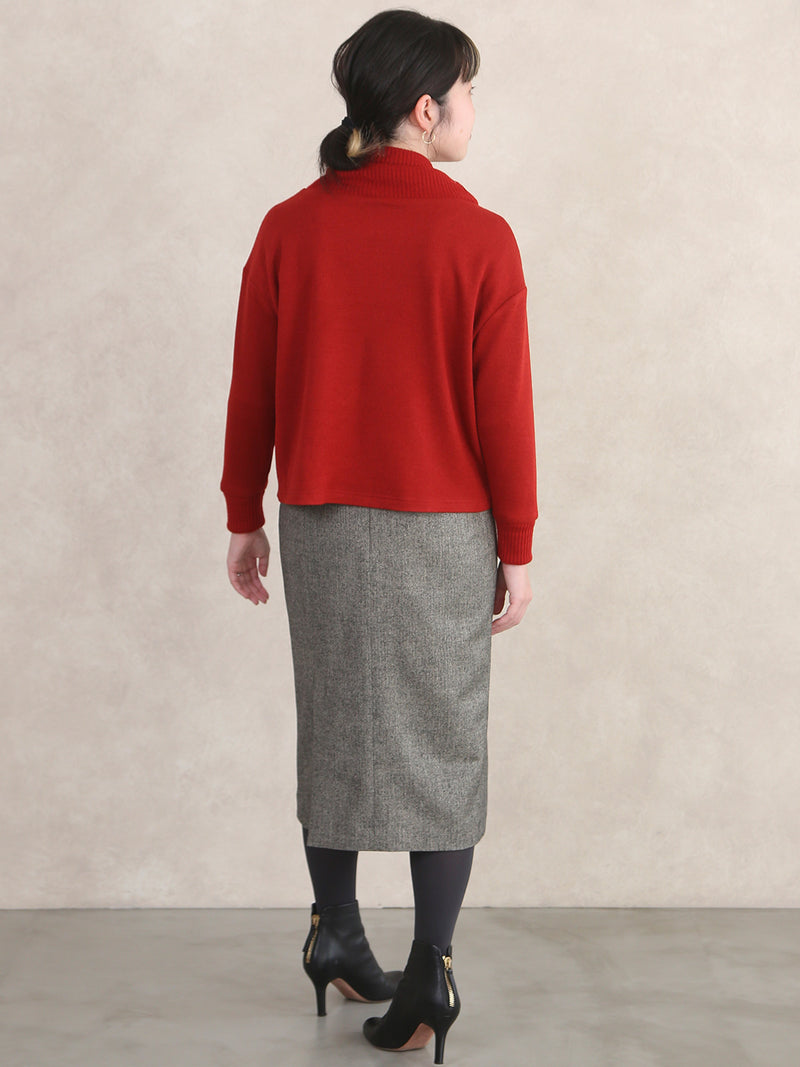 【サンプル便】ツイードヘリンボンタイトスカート