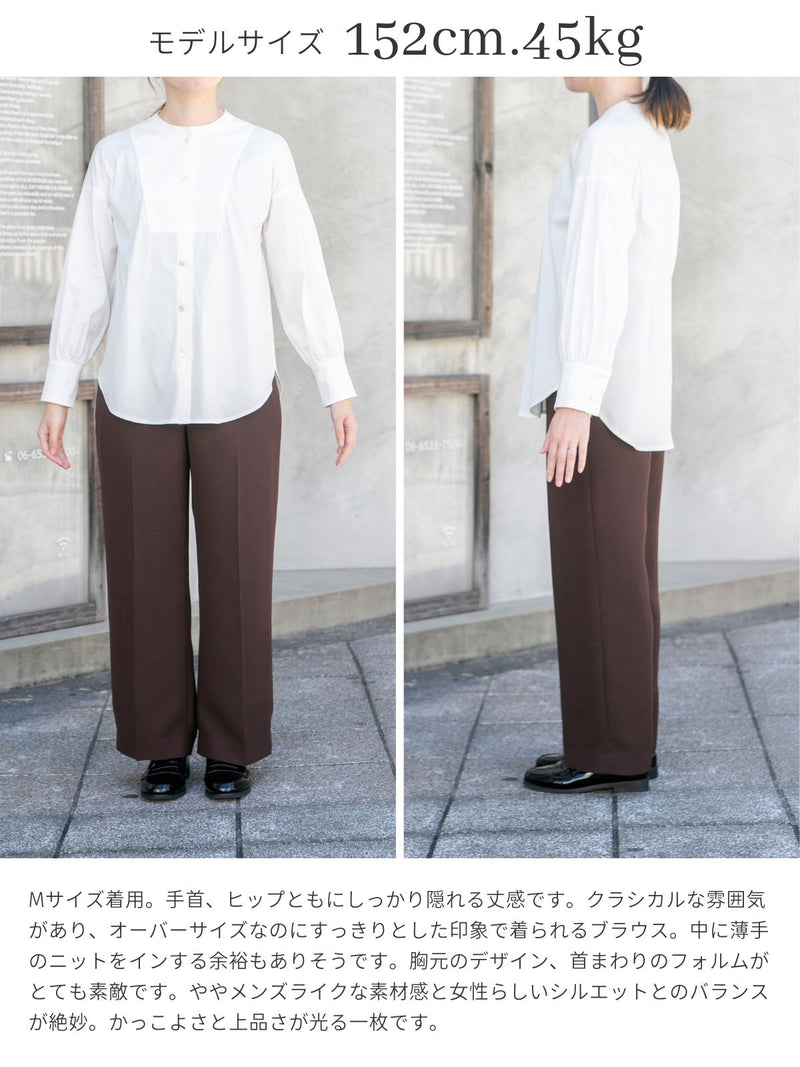 【8月新作先行受注】コットンタクテルロングシャツ/オフホワイト