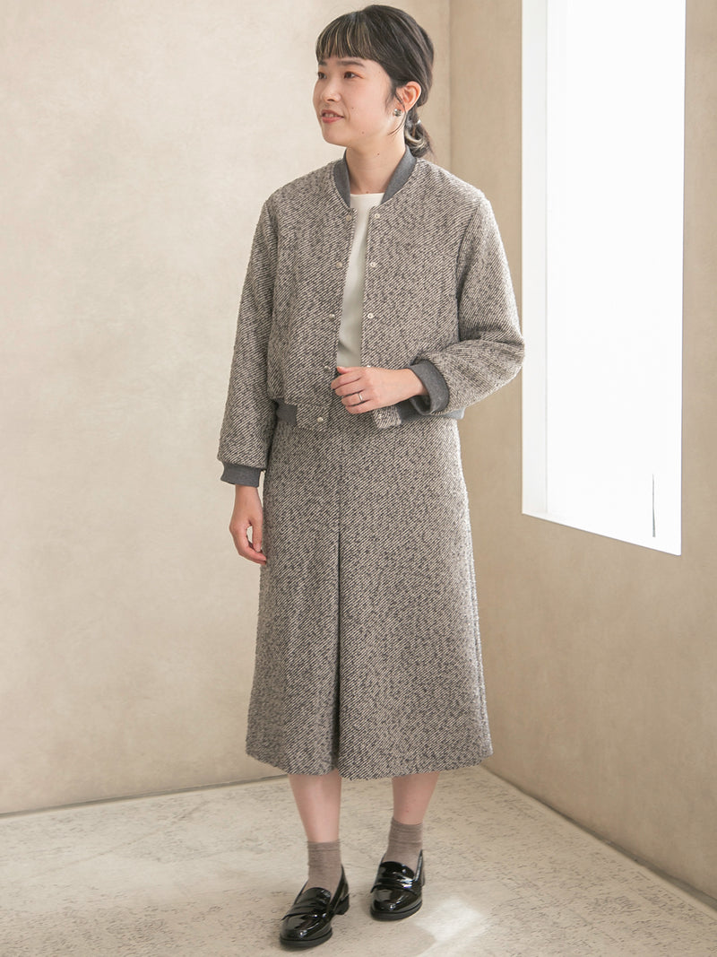 ウールライクカルゼワンプリーツスカート