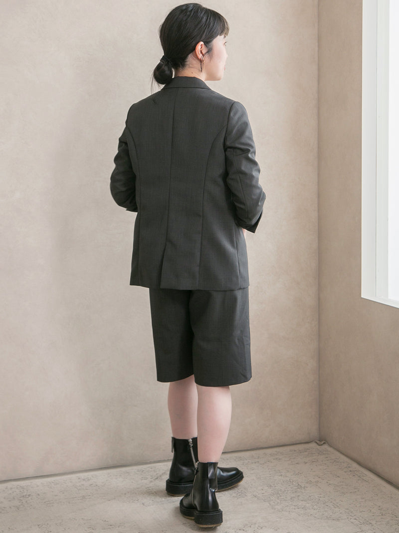 梳毛ライクシングルジャケット