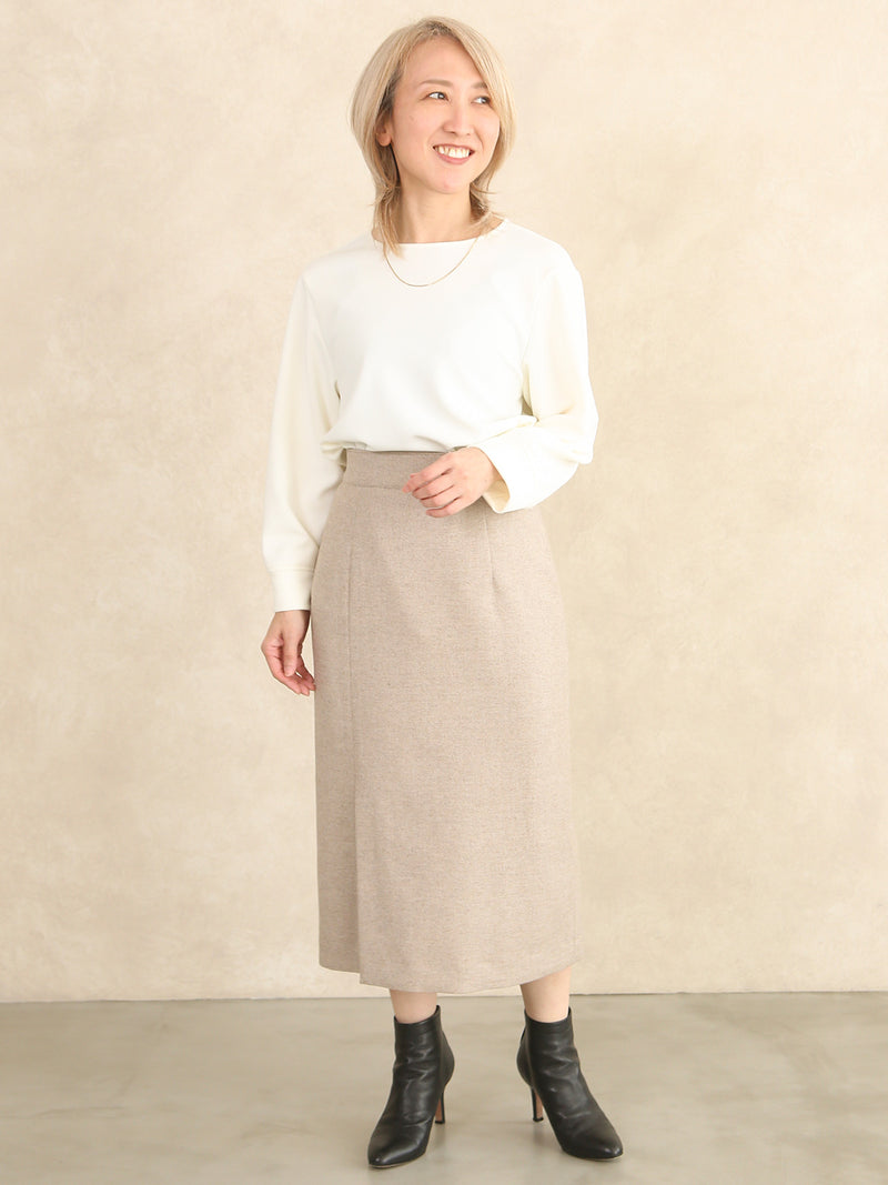 【サンプル便】ツイードヘリンボンタイトスカート