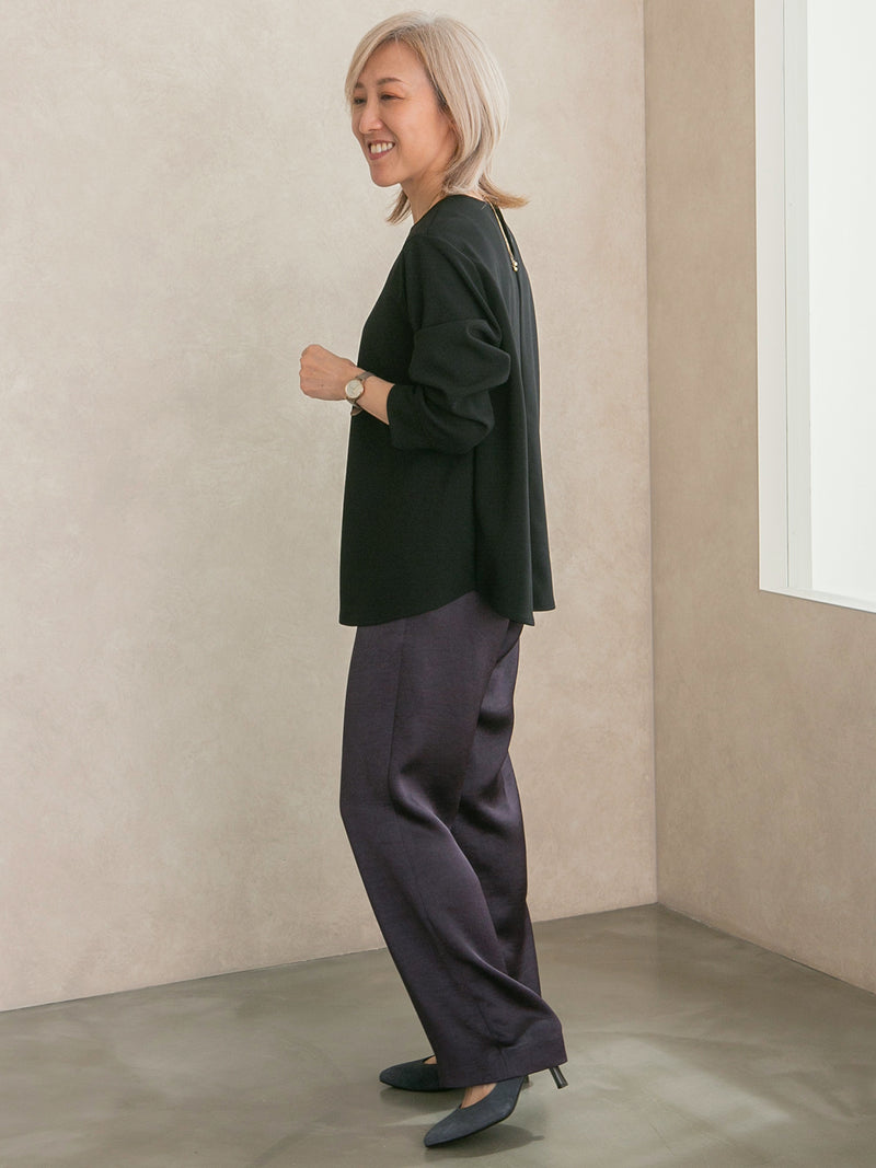 ジョーゼットジャージープルオーバー