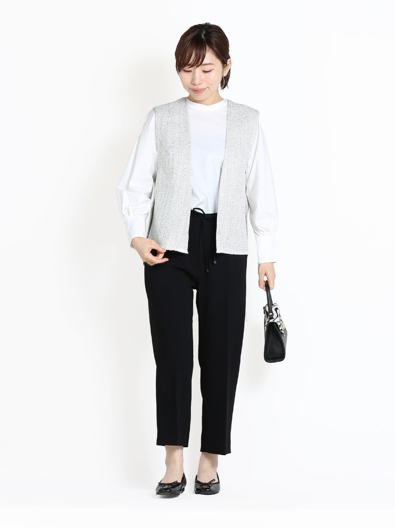 スラブ杢ツイードジレ