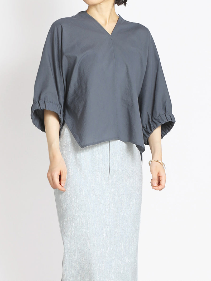 【7月PICKUP先行受注】コットンシルクスクエアトップス