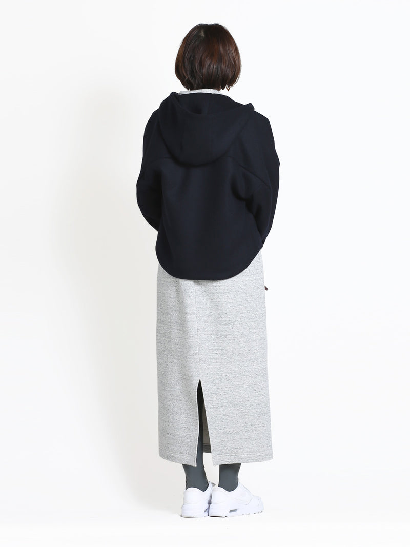 【30%off】ウールカルゼキルト裏地ショートコート・ネイビー(S)