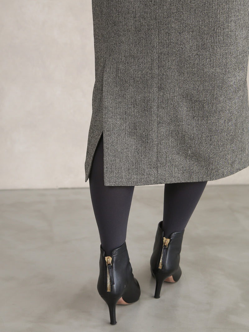 【サンプル便】ツイードヘリンボンタイトスカート