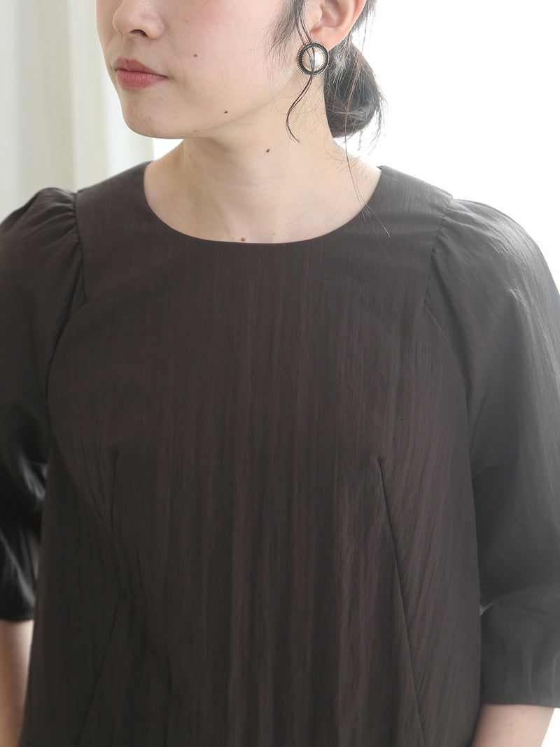 【11月PICKUP】ウールナイロンタイプライターバレルワンピース