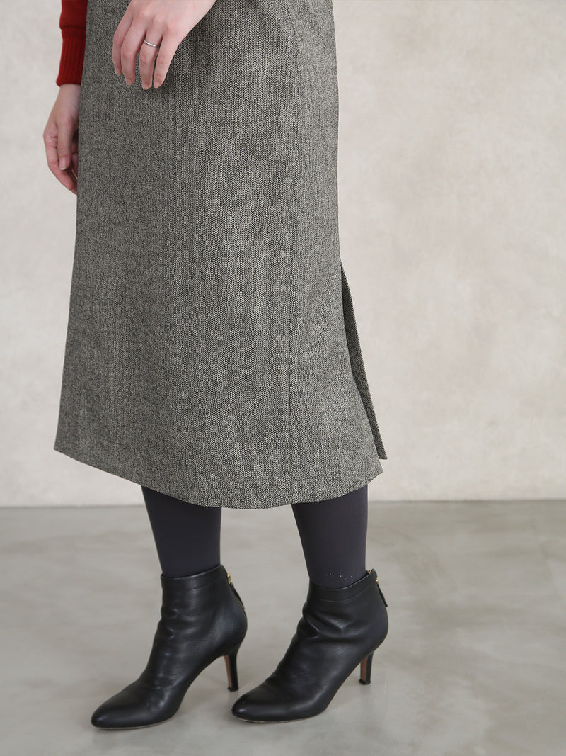 【サンプル便】ツイードヘリンボンタイトスカート