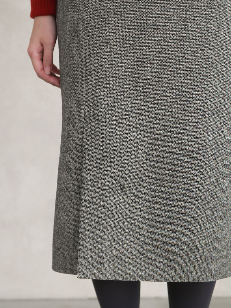 【サンプル便】ツイードヘリンボンタイトスカート