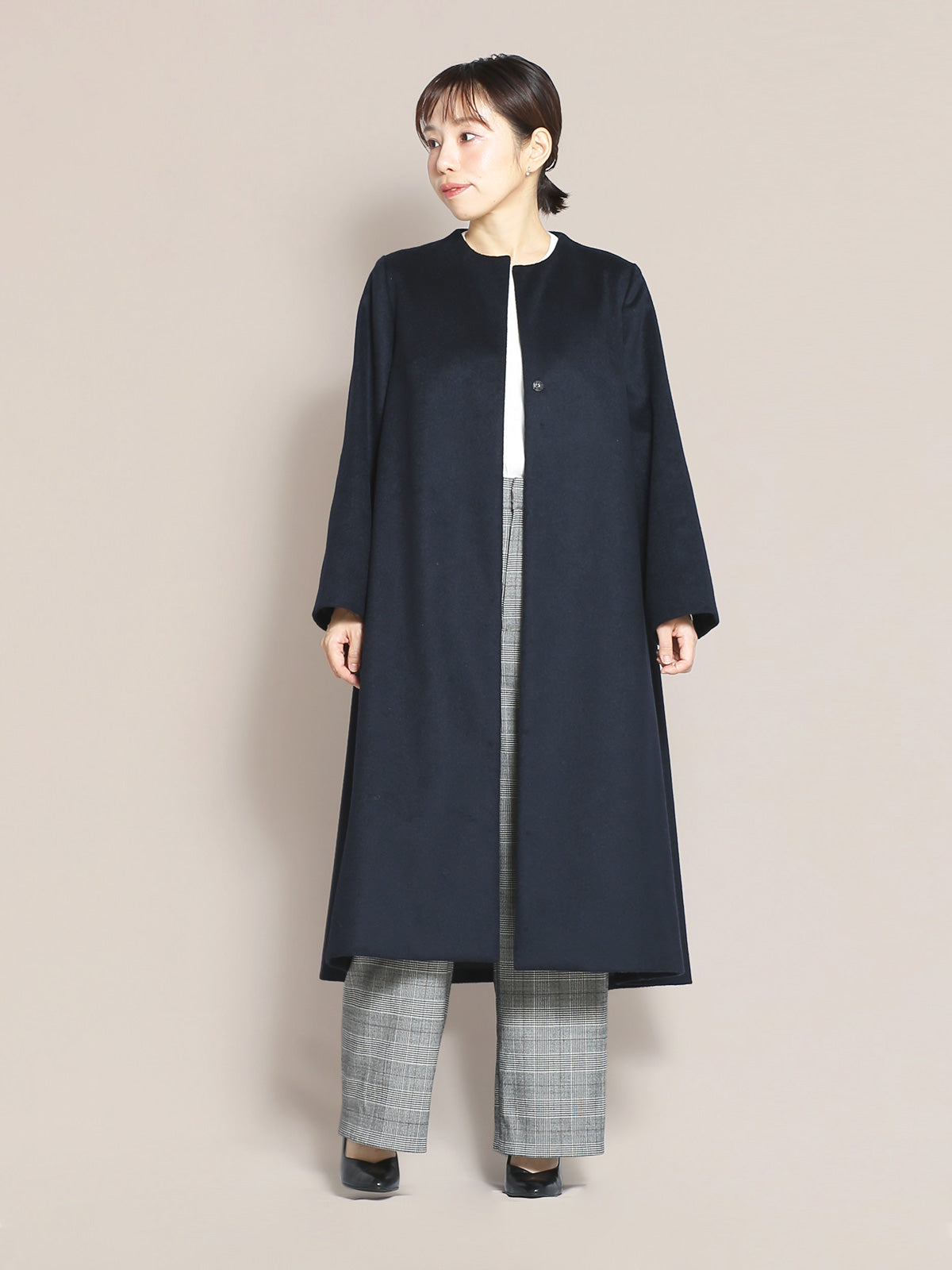 ウールカシミアバックフレアコート – Cobitto