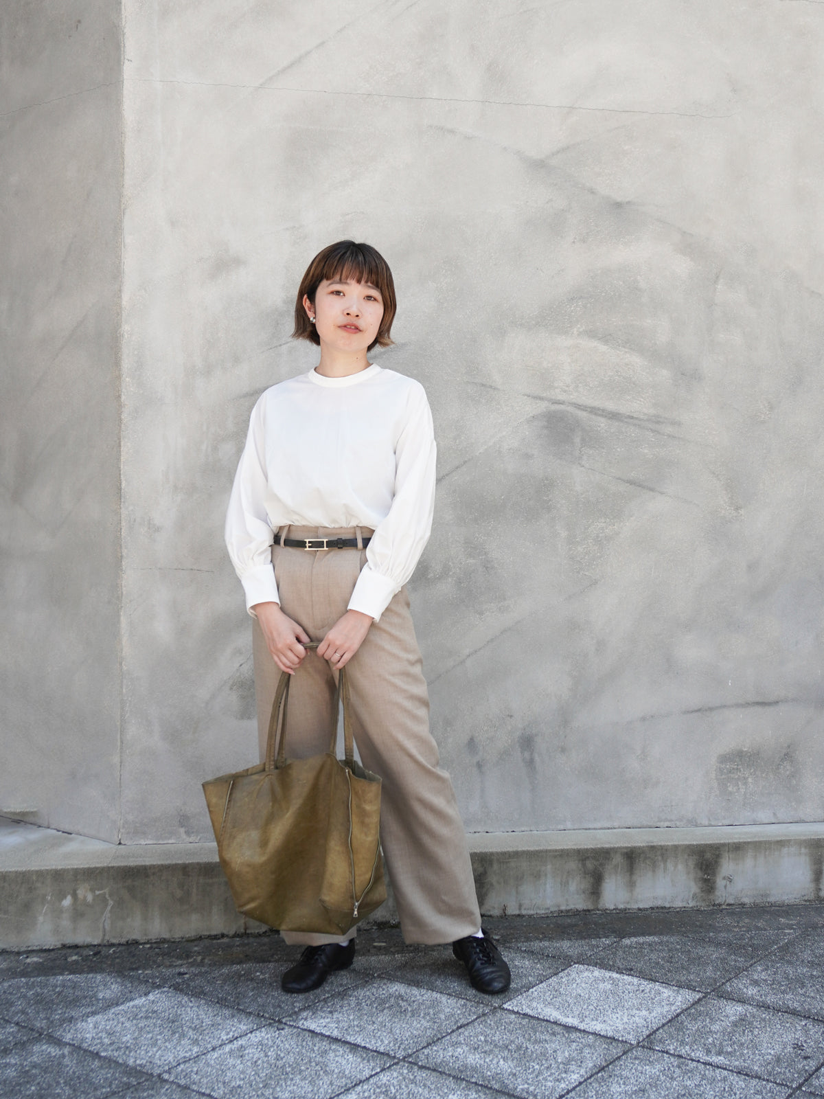 バイオコットンワンタックスラックス | ファッション通販サイト NUGU