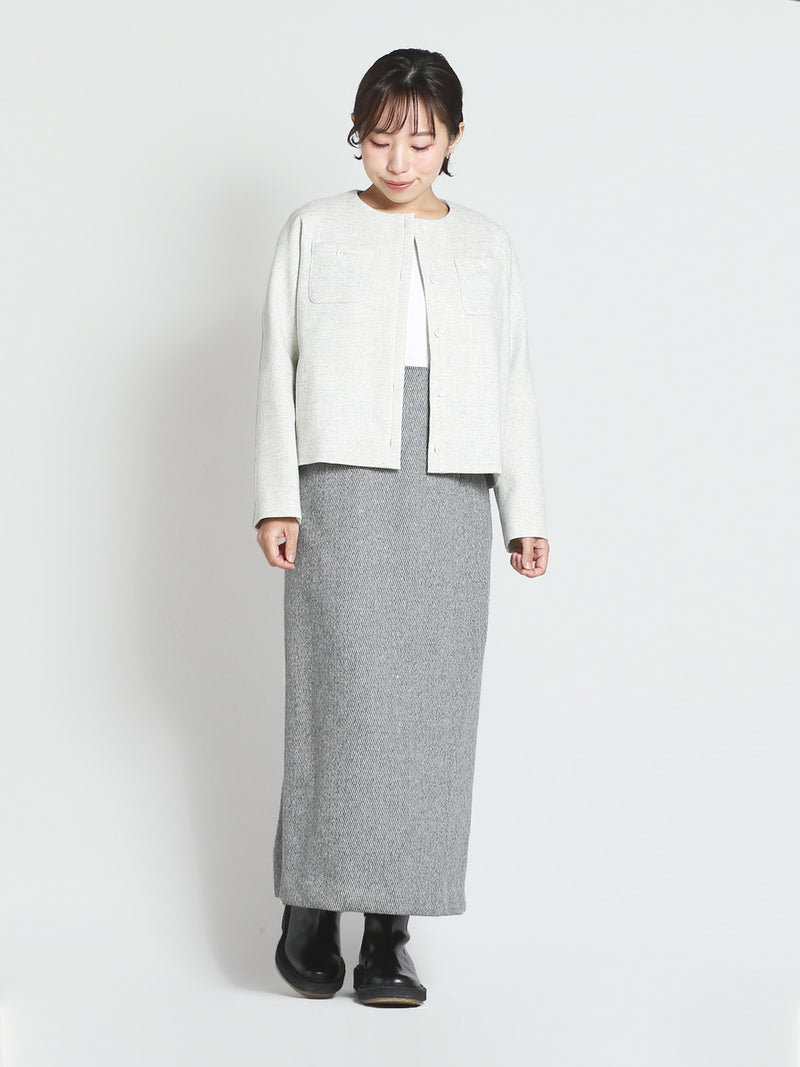 【サンプル便】ソフトツイードボックスジャケット