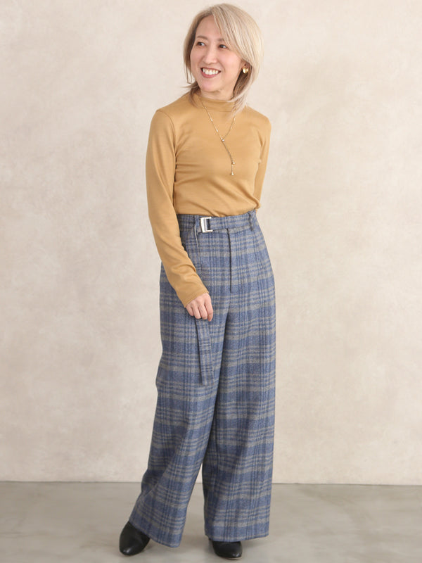 【サンプル便】リサイクルウールワイドパンツ