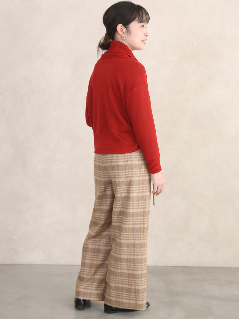 【サンプル便】リサイクルウールワイドパンツ