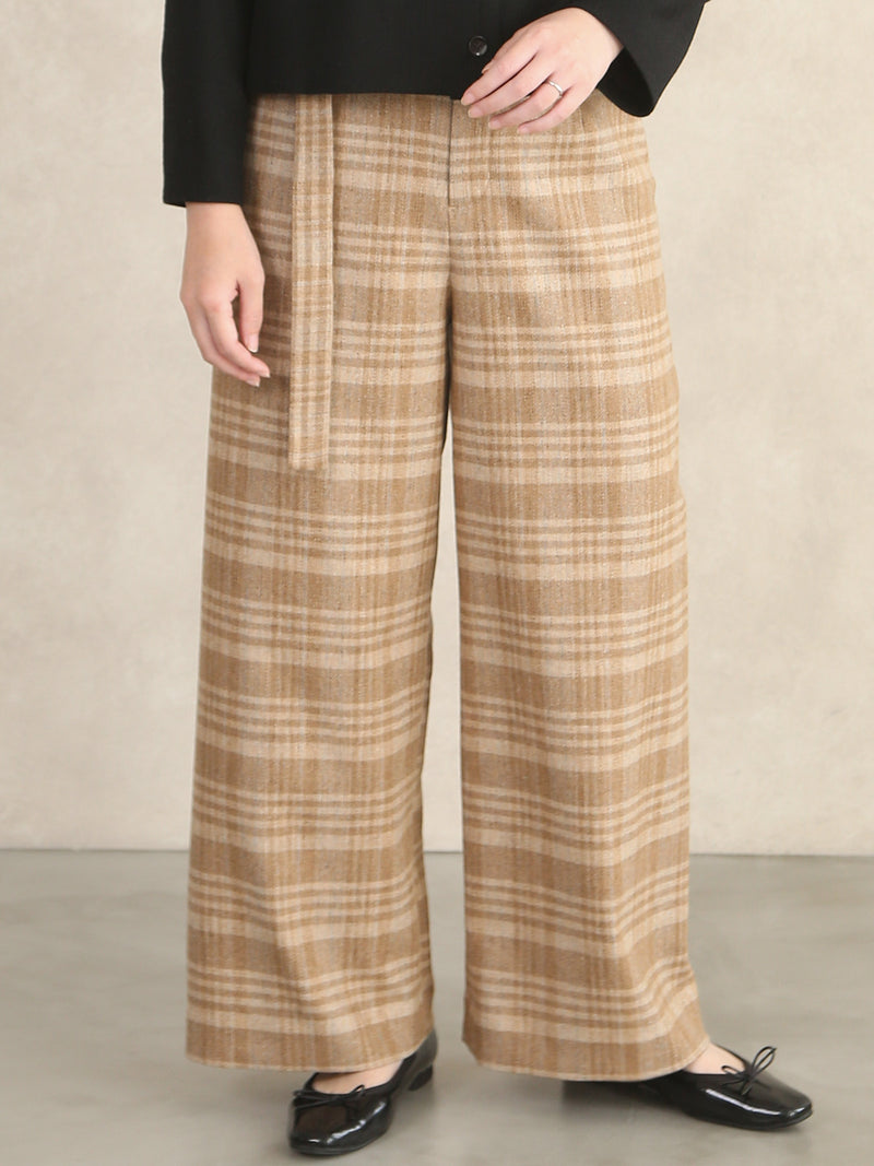 【サンプル便】リサイクルウールワイドパンツ