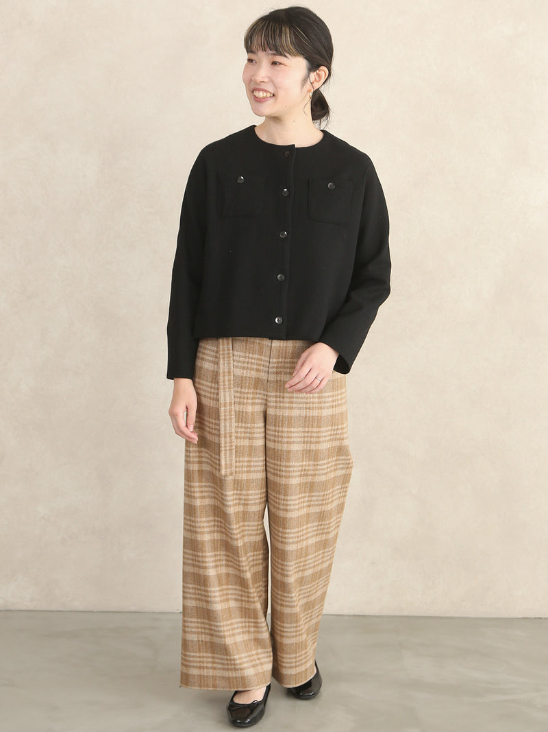 【サンプル便】リサイクルウールワイドパンツ