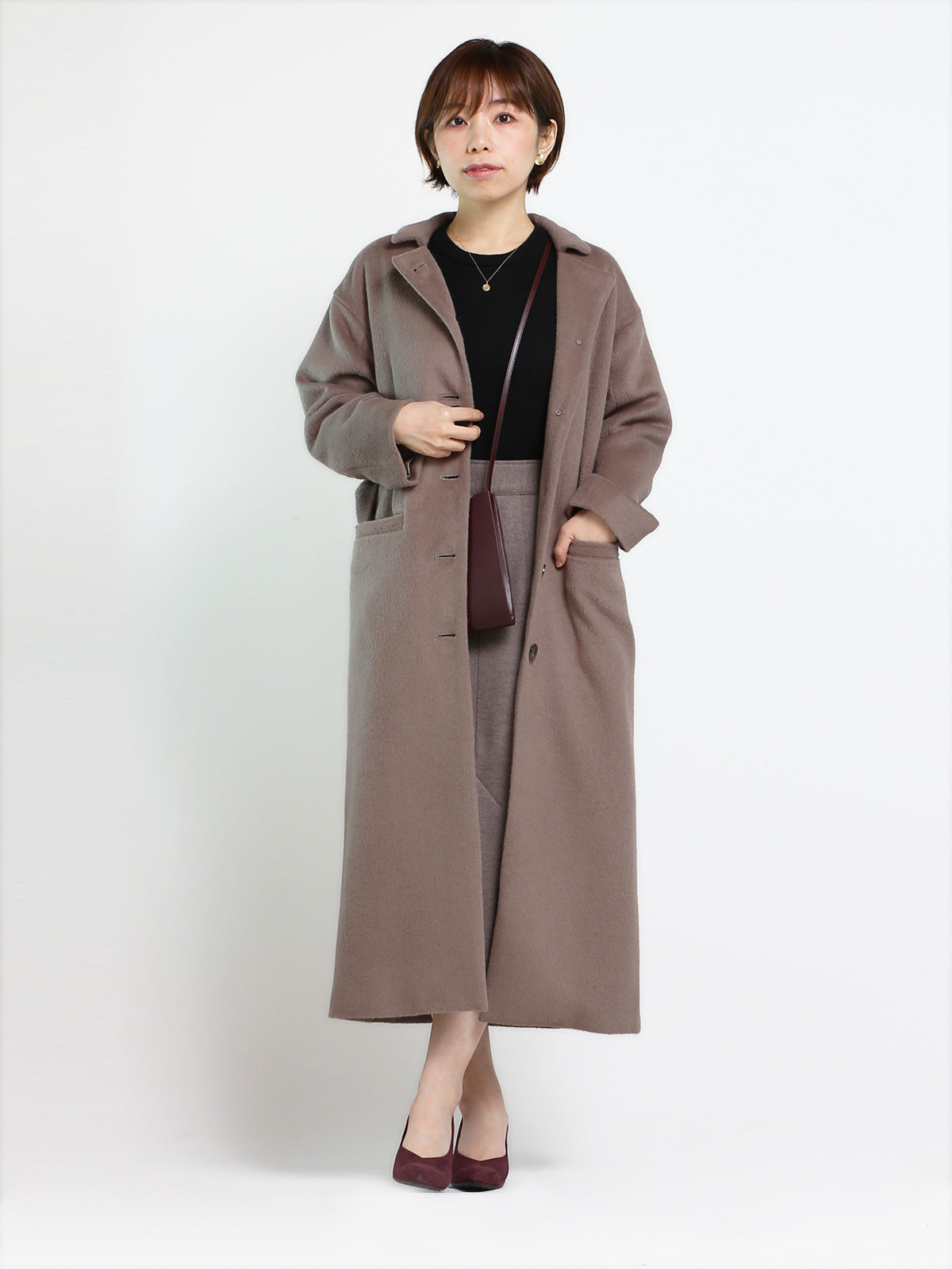 極美品✨23区 ウールアンゴラビーバーロングチェスターコート